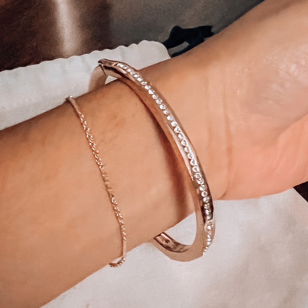 SOLD (not available) Kate Spade Rose Gold Bangle